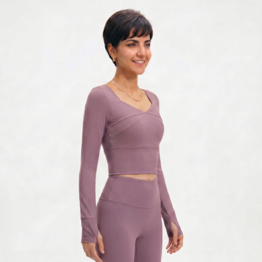 Alternative view of StephX Sculpt Long Sleeve Yoga / Pilates Top MTWCX02